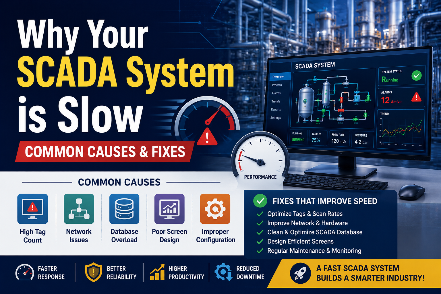 Why Your SCADA System is Slow (Common Causes & Fixes)